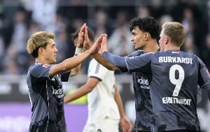 2100万超值！堂安律单场助攻双响+7场4球4助，法鹰连入6球6-4门兴