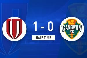 半场-成都蓉城1-0江原FC 周定洋凌空抽射破门杨帅献助攻 半场-成都蓉城1-0江原FC 周定洋凌空抽射破门杨帅献助攻