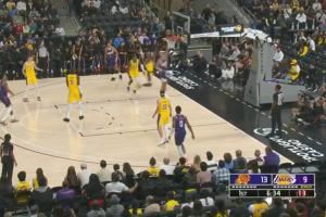 太阳精妙配合晃晕布朗尼和艾顿!湖人喊停! 太阳精妙配合晃晕布朗尼和艾顿!湖人喊停!