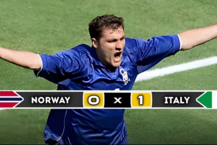 距上次参赛已27年!98年世界杯,维埃里破门,挪威被意大利淘汰 距上次参赛已27年!98年世界杯,维埃里破门,挪威被意大利淘汰