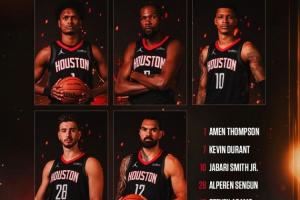 继续双塔!火箭揭幕战首发:阿门、杜兰特、小史、申京、亚当斯 继续双塔!火箭揭幕战首发:阿门、杜兰特、小史、申京、亚当斯