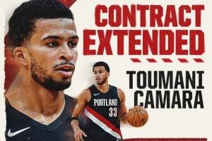 4年8200万!开拓者官方:球队与卡马拉签下多年提前续约合同 4年8200万!开拓者官方:球队与卡马拉签下多年提前续约合同