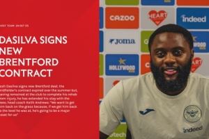 官方:布伦特福德中场达席尔瓦续约至赛季末,含延长一年的选项 官方:布伦特福德中场达席尔瓦续约至赛季末,含延长一年的选项