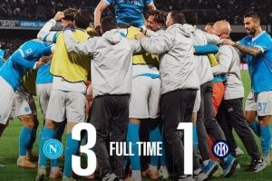 终结连续5场交锋不胜!那不勒斯3-1国米,时隔两年半再胜对手 终结连续5场交锋不胜!那不勒斯3-1国米,时隔两年半再胜对手