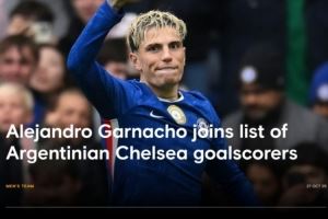 曾为切尔西进球的阿根廷球员:贝隆、克雷斯波在列,加纳乔第6人 曾为切尔西进球的阿根廷球员:贝隆、克雷斯波在列,加纳乔第6人